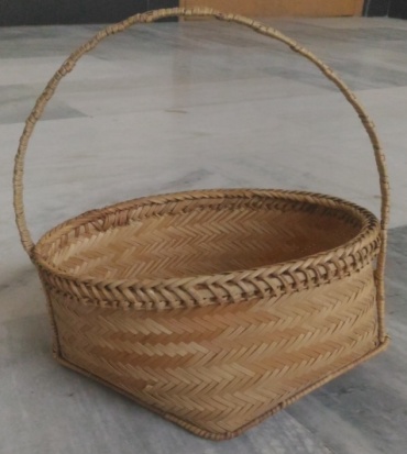 Fruit Basket with handle(Cane & Bamboo)